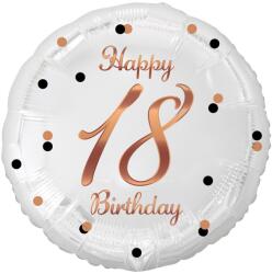  Fehér-rosegold 18-as fólia lufi - partyzunk