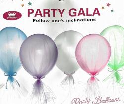  Lufi állvány organzás lufival kék - partyzunk