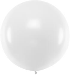 Latex nagy gömb fehér lufi 1 méter - partyzunk