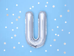  U betű ezüst lufi
