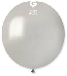  Ezüst króm latex lufi 48 cm - partyzunk