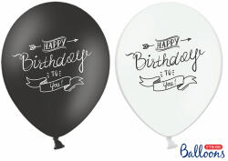  Szülinapi fekete-fehér léggömb