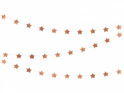  Csillagos transzparens rosegold