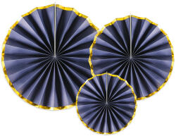  Dekoratív rozetták sötétkék-arany - partyzunk