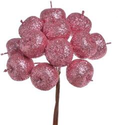  Buchet 12 merisoare color+sclipici pentru decoratiuni florale (70886)