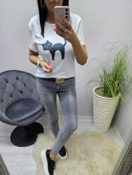 Norafashion Csinos Halloween mintás lezser póló 3 (100829)