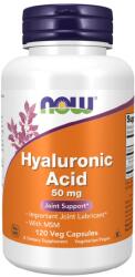NOW NOW Hyaluronic Acid with MSM 50mg, 120 Veg Capsules