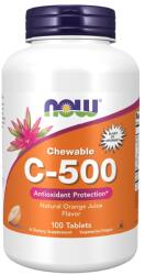NOW NOW Vitamin C-500 Chewable, 100 Tablets - fitnesdobavki - 29,14 лв