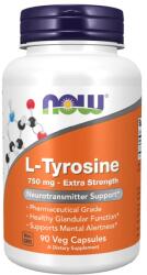 NOW NOW L-Tyrosine Extra Strength 750 mg, 90 Veg Capsules - fitnesdobavki - 27,19 лв