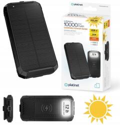 Platinet Powerbank 10000mAh 3, 7V indukciós töltés 15W 2x Usb-a Usb-c napelem panel (PMPB10SPW15)