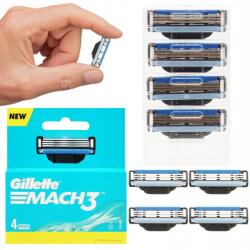 Gillette Mach 3 Borotvabetét, 4 db, Bliszter, Borotvabetét (7702018579013)
