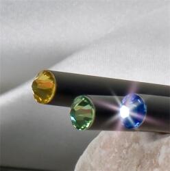 Art Crystella Ceruza, fekete, zafírkék SWAROVSKI® kristállyal, exkluzív, 17cm, ART CRYSTELLA® (TSWC011) - webpapir