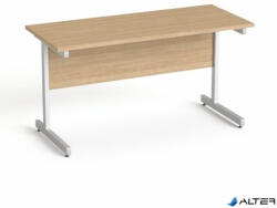 MAYAH Íróasztal, szürke fémlábbal, 140x70 cm, MAYAH "Freedom SV-26", kőris (SV-B714 K/ IBXA26K) - alter