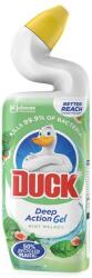 DUCK WC-tisztítógél, 750 ml, antibakteriális, DUCK "Deep Action Gel", mentol (KHT1136)