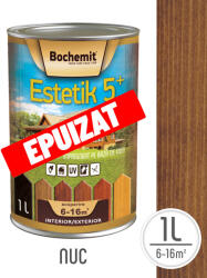 Estetik Clasic Lazura lemn BOCHEMIT ESTETIK CLASIC 1L NUC, protectie UV (ESTKCLAS-NUC-1L)