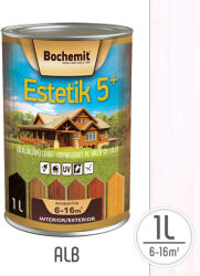 Estetik Clasic Lazura lemn BOCHEMIT ESTETIK CLASIC 1L ALB, protectie UV (ESTKVINTG-ALB-1L)