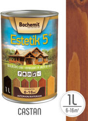 Estetik Clasic Lazura lemn BOCHEMIT ESTETIK CLASIC 1L CASTAN, protectie UV (ESTKCLAS-CAS-1L)