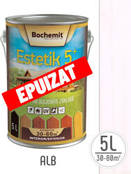 Estetik Clasic Lazura lemn BOCHEMIT ESTETIK CLASIC 5L ALB, protectie UV (ESTKVINTG-ALB-2.5L)