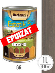 Estetik Clasic Lazura lemn BOCHEMIT ESTETIK CLASIC 1L GRI, protectie UV (ESTKVINTG-GRI-0.75L)