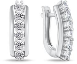 Brilio Silver Gyönyörű ezüst fülbevaló átlátszó cirkónium kövekkel EA543W