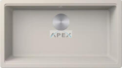 Elleci ELLECI- Mosogatótálca Time 130 UM aláépíthető 79x51 Granitek 1m. Bianco soft G39 (LG213039BSO) - webmuszaki