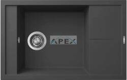 Elleci - Mosogatótálca Unico 305 78x50 Granitek egymedence + csepptálca G59 Antracit (LGU30559) - webmuszaki