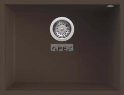 Elleci ELLECI- Mosogatótálca Quadra 110 UM aláépíthető 58, 5x44 Granitek 1 m. Espresso G78 (LGQ11078BSO)