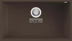 Elleci ELLECI- Mosogatótálca Quadra 130 UM aláépíthető 76x44 Granitek 1 m. Espresso G78 (LGQ13078BSO)