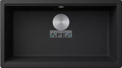 Elleci ELLECI- Mosogatótálca Time 130 UM aláépíthető 79x51 Granitek 1m. Nero G40 (LG213040BSO) - webmuszaki