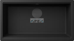 Elleci ELLECI- Mosogatótálca Time 130 UM aláépíthető 79x51 Granitek 1m. Nero G40 fekete tartozékokkal (LG213040BSOBKM) - webmuszaki