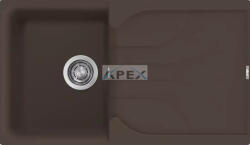 Elleci ELLECI- Mosogatótálca Ego 400 86x50 Granitek 1 m. +cseppt. Espresso G78 (LGE40078)