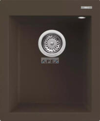 Elleci ELLECI- Mosogatótálca Quadra 100 UM aláépíthető 38x44 Granitek 1 m. Espresso G78 (LGQ10078BSO)