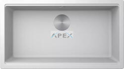 Elleci ELLECI- Mosogatótálca Time 130 UM aláépíthető 79x51 Granitek 1m. Bianco G68 (LG213068BSO) - webmuszaki