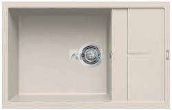 Elleci - Mosogatótálca Unico 310 78x50 Granitek egymedence + csepptálca G39 Bianco soft (LGU31039) - webmuszaki
