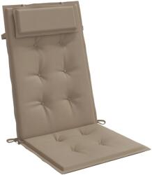 vidaXL Magas háttámla párnakészlet vidaXL, 2 db, taupe szürke, Oxford szövet, 120 x 50 x 3 cm, 1, 05 Kg (361898)