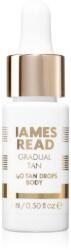 James Read Gradual Tan H2O Tan Drops önbarnító cseppek testre árnyalat Light/Medium 15 ml