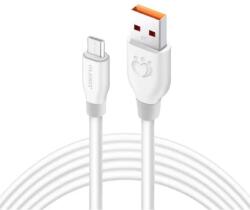  Olesit Adat- és Töltőkábel K191, 150 cm, MicroUSB/USB csatlakozó, 2.4A gyorstöltés, fehér (ar9n-UNS-K191)