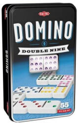 TACTIC Domino Dupla 9-es szett fém dobozban (53914)