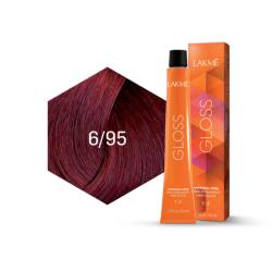 LAKMÉ COSMETICS Vopsea de par demipermanenta 6/95 castaniu mahon rosu Gloss 60ml (8429421369510)