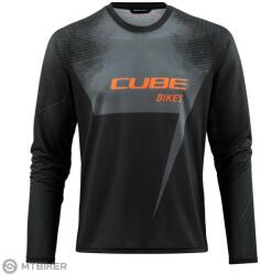 CUBE Edge mez, fekete/narancssárga (S)