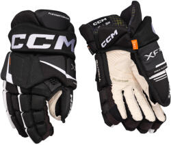 CCM Tacks XF PRO Black/White Senior Hokikesztyűk 14 hüvelyk