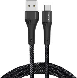 Lito - Adatkábel (LD14) - USB-típus C gyorstöltő 60W, 480Mbps, nejlon, 1m - Fekete