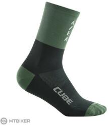 CUBE ATX High Cut zokni, szürke/olívazöld (EU 44-47)