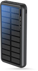 Boompods Hordozható Külső Akkumulátor/Power Bank-10000 mAh-Boompods Obi-Solar-2xUSB + Type-C-Fekete