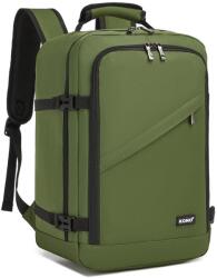 KONO kézipoggyász hátizsák repülőre - zöld - 15, 6″ laptophoz (BPK2531)