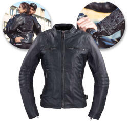  Női motoros bőrdzseki W-TEC Strass S fekete kövekkel