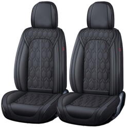 Carguard Husa scaun Huse auto premium 5 locuri Carguard Deluxe piele ecologică perforată - negru (HSA025) - vexio