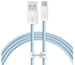 Baseus DYNAMIC adatkábel (USB - Type-C, 6A, 100W, gyorstöltő, 100cm, cipőfűző) VILÁGOSKÉK