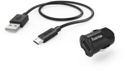 Hama Cablu USB-A Inclus 1x USB-A 5V/2.4A 12W Black (00086420) - vexio
