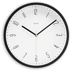 Hama 00185882 CAPRI 25cm fekete falióra (00185882) - officedepot